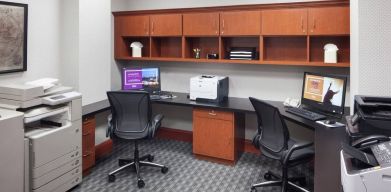 Dedicated business center with PC, printer, and internet at Hilton Garden Inn Dallas/Allen.