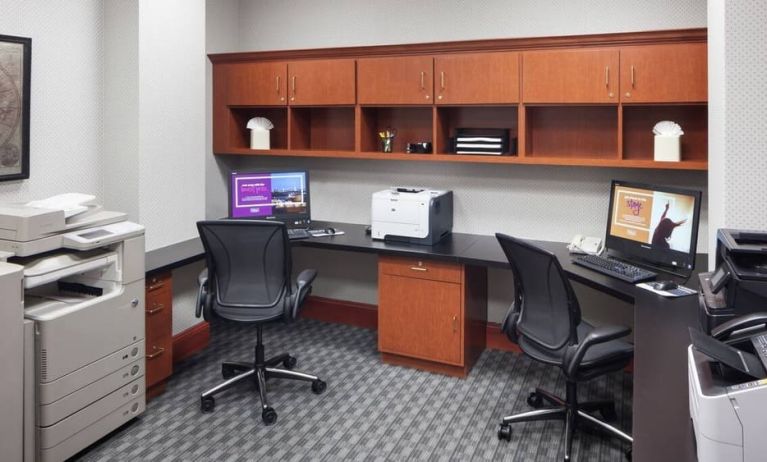 Dedicated business center with PC, printer, and internet at Hilton Garden Inn Dallas/Allen.