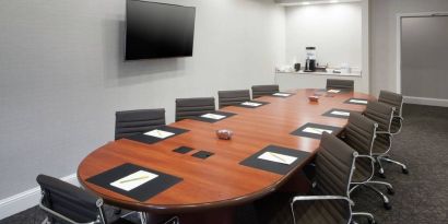 Professional meeting room at Hilton Garden Inn Dallas/Allen.