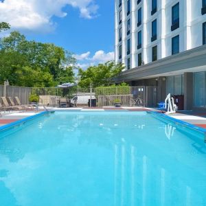 Stunning outdoor pool at Holiday Inn Express Towson Baltimore N.