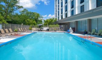 Stunning outdoor pool at Holiday Inn Express Towson Baltimore N.