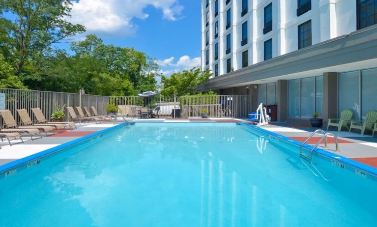 Stunning outdoor pool at Holiday Inn Express Towson Baltimore N.