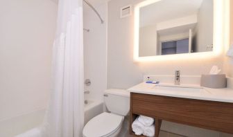 Private guest bathroom with shower at Holiday Inn Express Towson Baltimore N.