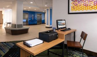 Dedicated business center with PC, internet, and printer at Holiday Inn Express Towson Baltimore N.