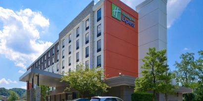 Parking area available at Holiday Inn Express Towson Baltimore N.