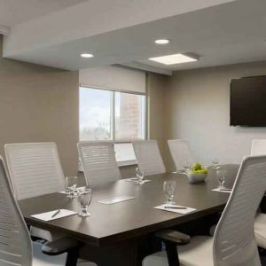 Meeting room suitable for small groups at the Embassy Suites by Hilton Toronto Airport.