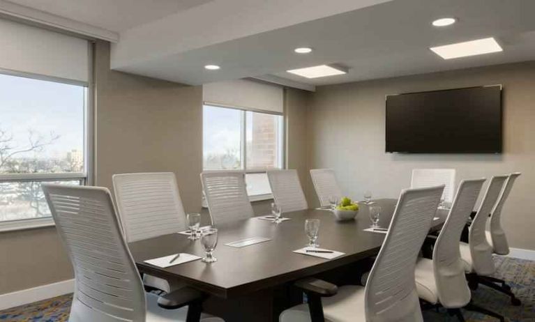 Meeting room suitable for small groups at the Embassy Suites by Hilton Toronto Airport.