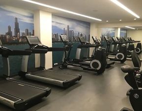Well equipped fitness center at Hyatt Centric The Loop Chicago.