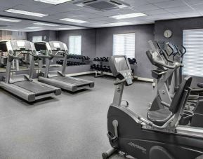 Well equipped fitness center at Hyatt House Boston Burlington.