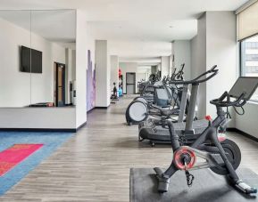 Well equipped fitness center at Hyatt Place Chicago Medical/university District.