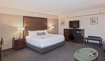 Crowne Plaza Aire MSP Airport - Mall Of America guest room with double bed and widescreen television.