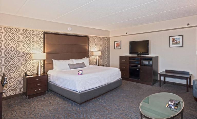 Crowne Plaza Aire MSP Airport - Mall Of America guest room with double bed and widescreen television.