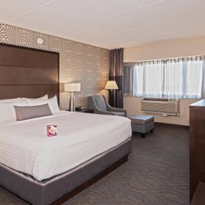 Guest room in Crowne Plaza Aire MSP Airport - Mall Of America, with double bed and window.