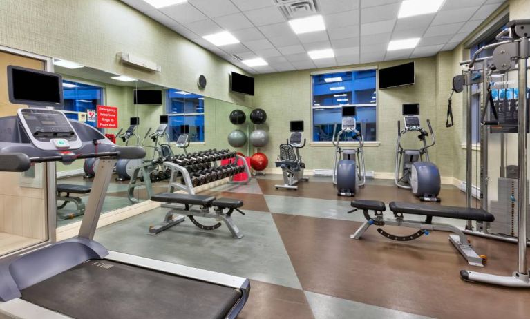 Holiday Inn St. John’s Conference Centre’s fitness facility has free weights and assorted exercise machines.