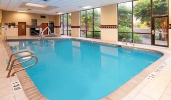 Refreshing indoor pool at Houston Marriott South At Hobby Airport.