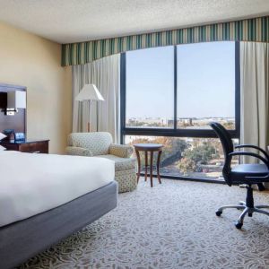 Day use room with work desk at Houston Marriott South At Hobby Airport.