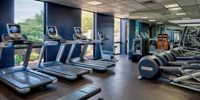 Fitness facility available at Houston Marriott South At Hobby Airport.