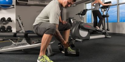 Well equipped fitness center at Hotel Clique Calgary Airport.