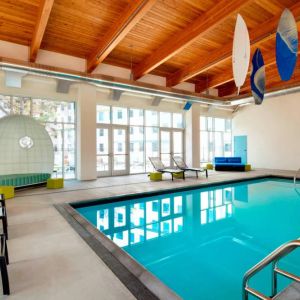 Refreshing indoor pool at Aloft SFO.