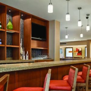 Hotel bar at Hyatt Place San Jose Downtown.