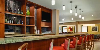 Hotel bar at Hyatt Place San Jose Downtown.