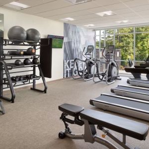 Well equipped fitness center at SpringHill Suites Atlanta Northwest.