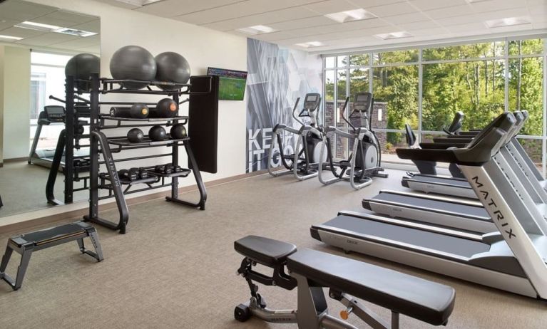 Well equipped fitness center at SpringHill Suites Atlanta Northwest.