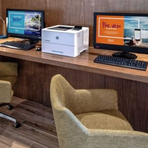 Business center with PC and internet at Hampton Inn Vallejo.