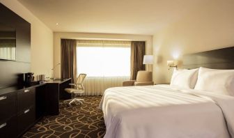 Lovely king bed with lots of natural light at Doubletree By Hilton Toluca.