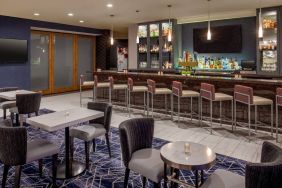 Comfortable lobby and coworking space at DoubleTree By Hilton Washington DC North/Gaithersburg.