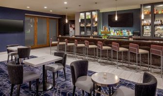 Comfortable lobby and coworking space at DoubleTree By Hilton Washington DC North/Gaithersburg.