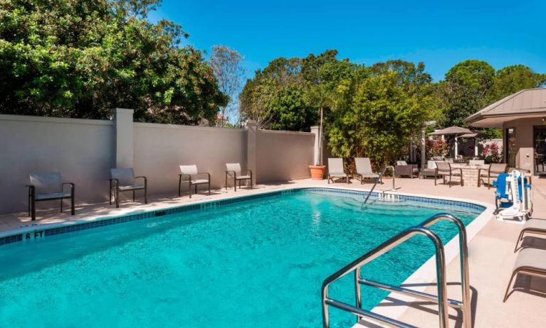 Refreshing outdoor pool at Courtyard By Marriott Sarasota Bradenton Airport.