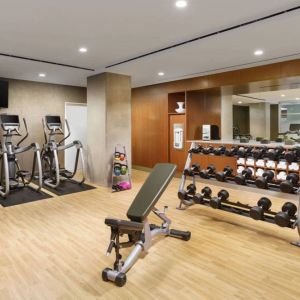 Fitness center available at AC Hotel New York Times Square.