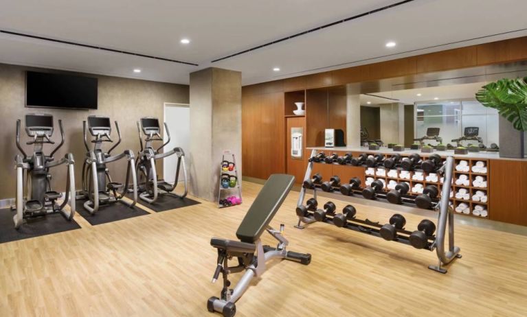 Fitness center available at AC Hotel New York Times Square.