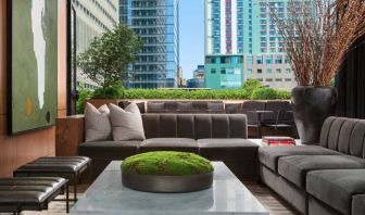 Rooftop lounge perfect for coworking at AC Hotel New York Times Square.