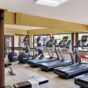 Fitness center available at DoubleTree By Hilton Seattle Airport.