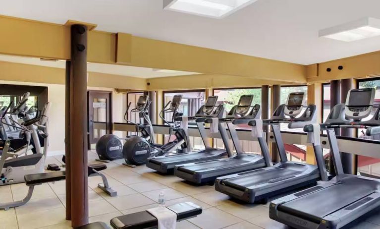 Fitness center available at DoubleTree By Hilton Seattle Airport.