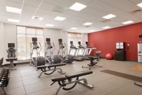 Equipped fitness center at Hilton Garden Inn Boston Logan Airport.