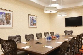 Professional meeting room at Hilton Garden Inn Boston Logan Airport.