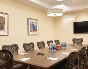 Professional meeting room at Hilton Garden Inn Boston Logan Airport.