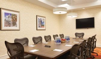 Professional meeting room at Hilton Garden Inn Boston Logan Airport.