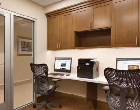 Dedicated business center with PC and printer at Hilton Garden Inn Boston Logan Airport.