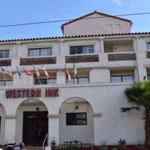 Hotel exterior at Western Inn.