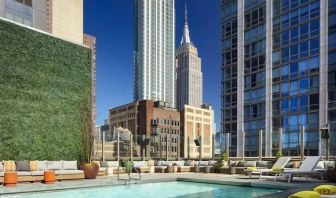 Stunning outdoor pool at Royalton Park Avenue.