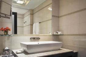 Private guest bathroom with shower at Royalton Park Avenue.