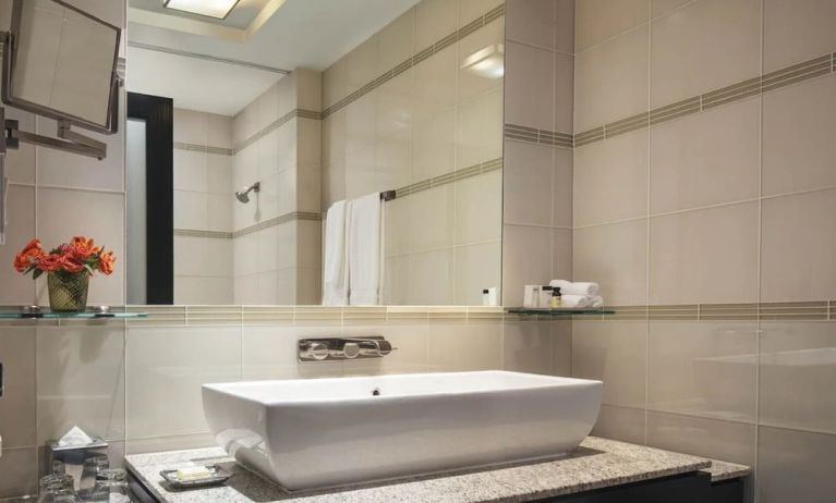 Private guest bathroom with shower at Royalton Park Avenue.