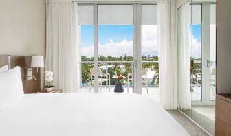 Lovely delux king room with natural light at The Altair Hotel Bay Harbor.