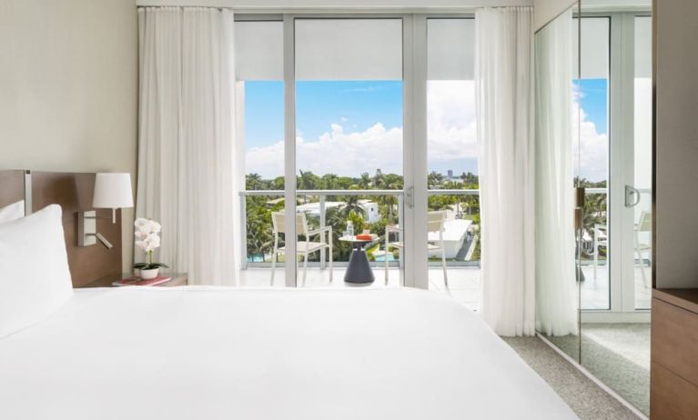 Lovely delux king room with natural light at The Altair Hotel Bay Harbor.