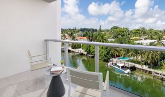 Dayrooms with beautiful outdoor terrace at The Altair Hotel Bay Harbor.