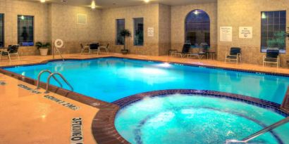 Refreshing indoor pool at Holiday Inn Express Granbury.